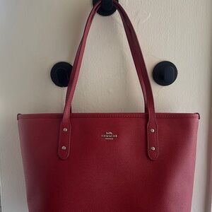 Coach Cherry Red Tote Bag